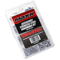 Traxxas sada nerezových šroubů pro RC model auta Maxx. Upgradujte šrouby na vašem modelu za nerezové pro dlouhotrvající výkon ve vlhkých podmínkách. Sada šroubů je balena v praktické krabičce s přihrádkami a štítkem pro snadnou identifikaci. 