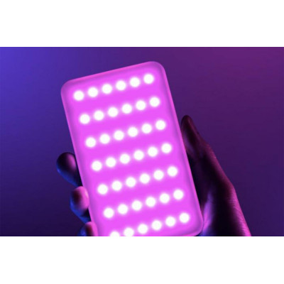 Adjustable RGB LED Light with OLED Screen (With Battery)