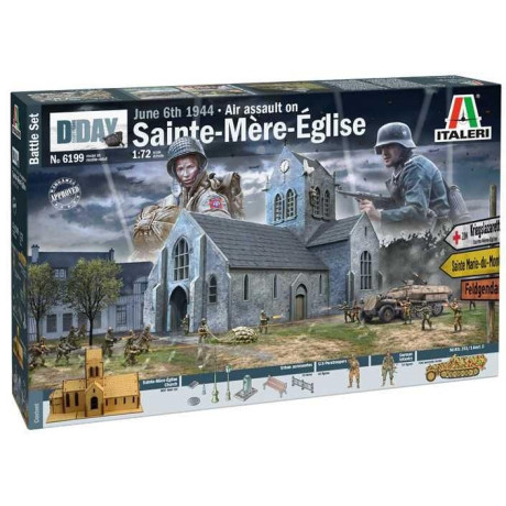 Model Kit diorama 6199 - Battle of Normandy: Saint-Mere-Église 6 June