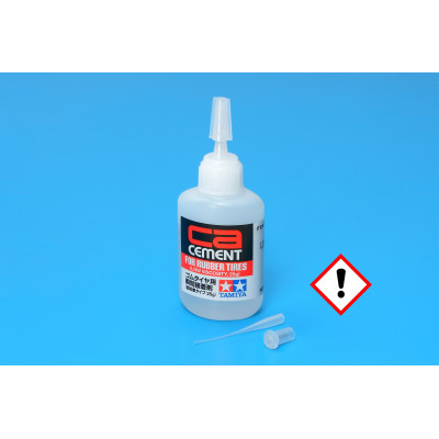 Tamiya CA Cement for Rubber Tires (Low Viscosity, 25g)