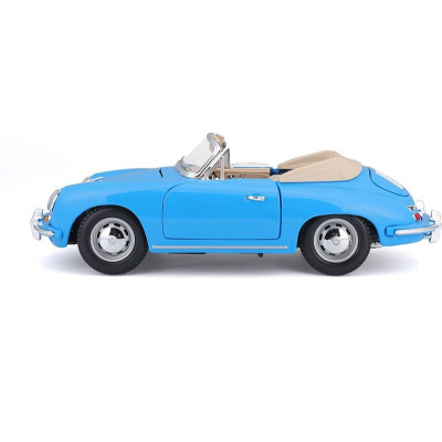 Bburago Porsche 356B Cabriolet 1961 1:18 modrá