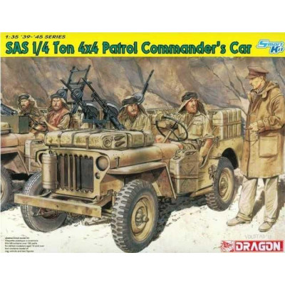 Model Kit military 6724 - SAS 1/4-TON 4X4 PATROL COMMANDER\'S CAR (1: