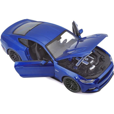 Maisto Ford Mustang GT 2015 1:24 modrá metalíza