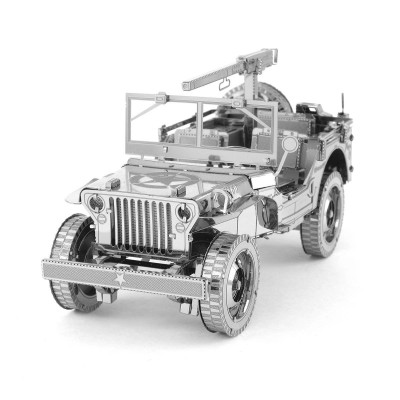 Metal Earth Luxusná oceľová stavebnica Willys Jeep