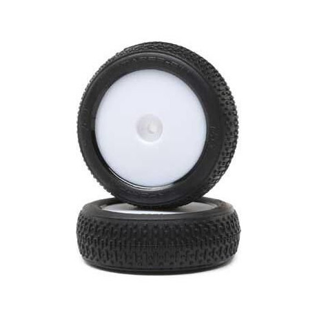 Losi kolo s pneu Taper Pin, přední, bílý disk (2): Mini-B