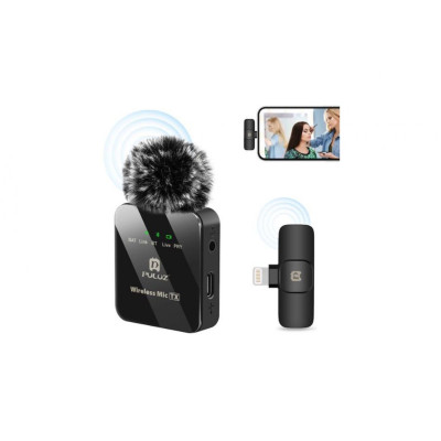 2.4GHz Lightning Wireless Lavalier Microphone (With Battery)