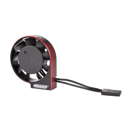 Ultra High Speed hliníkový větráček 40mm, černo/červený - 6-8,4V - konektor BEC černý