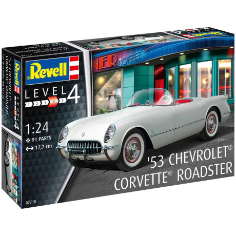 Plastic ModelKit auto 07718 - \'53 Corvette Roadster (1:24)