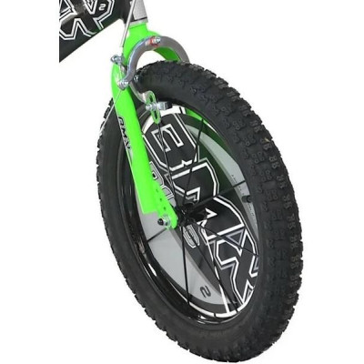 DINO Bikes - Dětské kolo 16" BMX černé/zelené