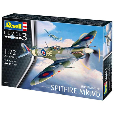 Plastic ModelKit letadlo 03897 - Supermarine Spitfire Mk. Vb (1:72)