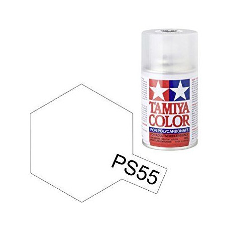 Tamiya Color PS-55 Flat Clear Polycarbonate Spray 100ml
