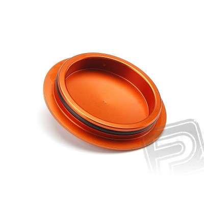 Alu víčko pro vzduchový filtr (oranžový)