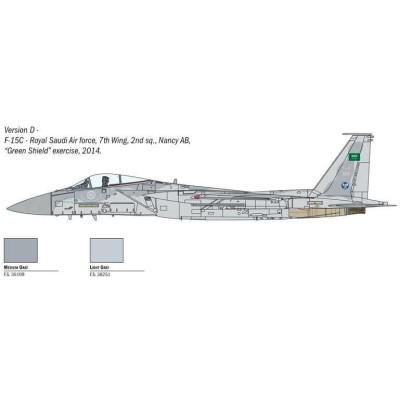 Model Kit letadlo 1415 - F-15C Eagle (1:72)