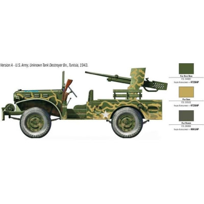 Model Kit military 6555 - M6 GUN MOTOR CARRIAGE WC-55 (1:35)