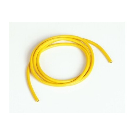 Silikonový kabel 4,1qmm, 11AWG, 1metr, žlutý