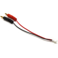 Nabíjecí kabel s banánky s konektorem mini Losi pro nabíjení akumulátorů v používaných v malých RC modelech aut ECX a Losi.