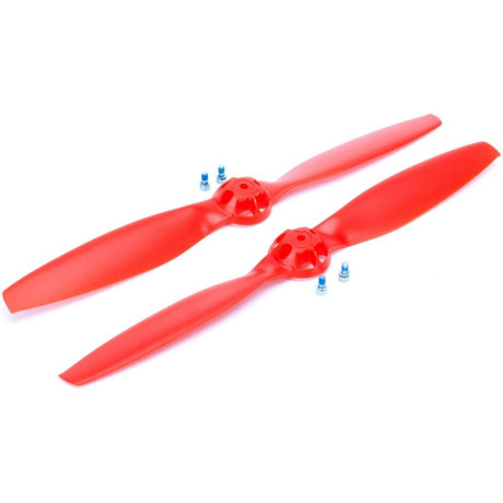 Blade 350 QX: Vrtule červená 1x levá, 1x pravá