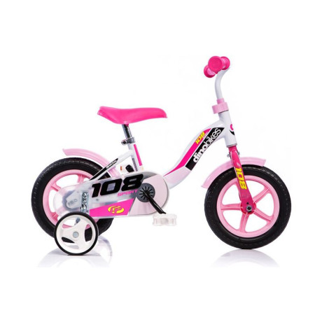 DINO Bikes - Dětské kolo 10\" růžové