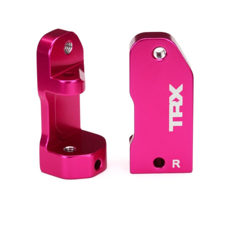 Traxxas - závěsy těhlic hliníkové růžové 30°
