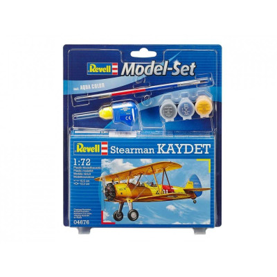 ModelSet letadlo 64676 - Model Set Stearman Kaydet (1:72)