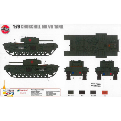 Classic Kit tank A01304 - Churchill MkVII (1:76)