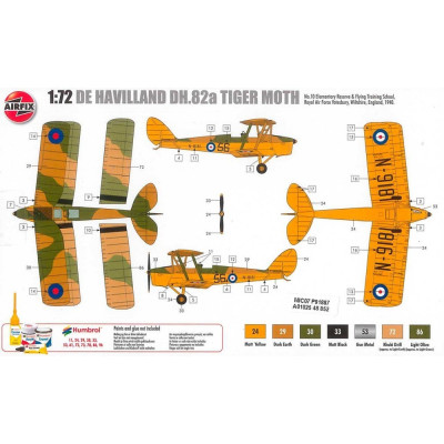 Classic Kit letadlo A01025 - de Havilland Tiger Moth (1:72)