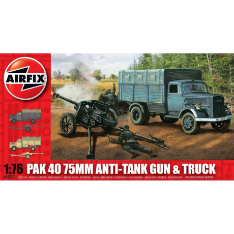 Classic Kit military A02315 - PAK 40 75mm Anti-Tank Gun & Truck (1:76