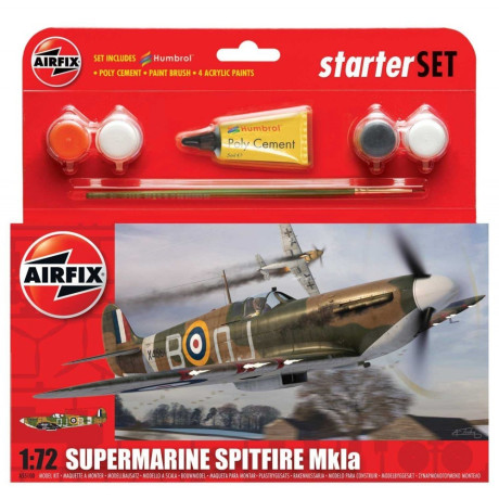 Starter Set letadlo A55100 - Supermarine Spitfire MK1a (1:72)