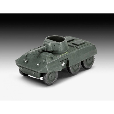 Plastic ModelKit military 03350 - US Army vehicles WWII M4 Sherman & M8 Greyhound & CCKW Truck (1:144)