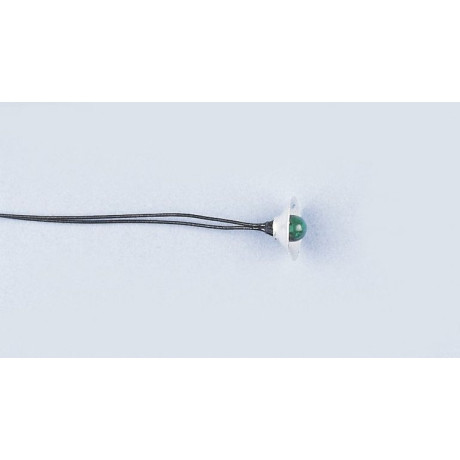 Žárovičky 4mm s kabelem - zelené (10 ks.)