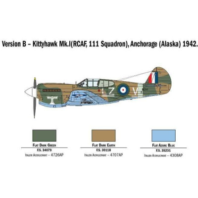 Model Kit letadlo 2795 - P-40E/K Kittyhawk (1:48)