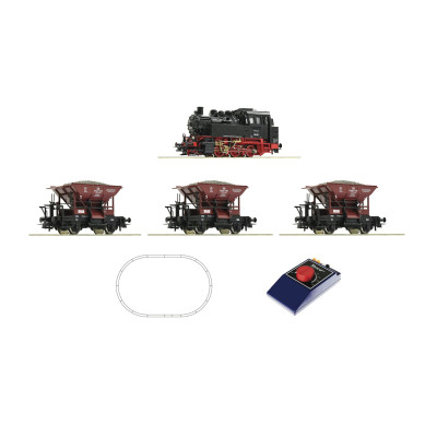 Analogová startovací sada: Malá dieselová lokomotiva a nákladní vlak