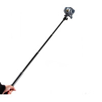 Teleskopická extra dlouhá selfie tyč 30-93cm ze slitiny hliníku. Vylepšený grip díky pogumovanému úchopu. 1/4 palcový závit pro další příslušenství. Hmotnost: 180g