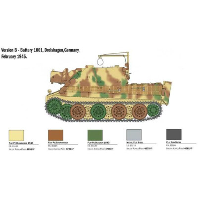 Model Kit military 6573 - 38 cm RW 61 auf STURMMORSER TIGER (1:35)