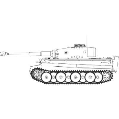 Classic Kit tank A1359 - Tiger-1, Mid Version (1:35)