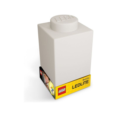 LEGO noční lampička Silikonová kostka bílá