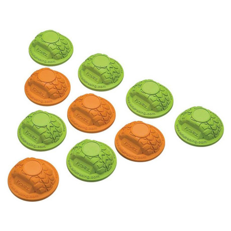 Axial kotouče pro vytýčení tratě zelená/oranžová (10)
