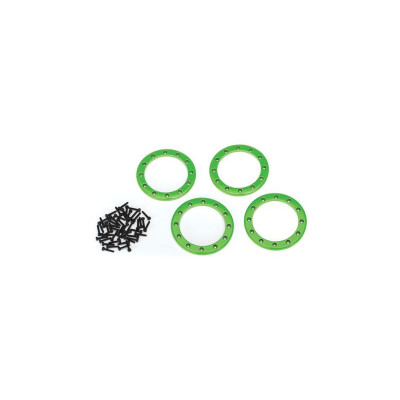 Traxxas hliníkový beadlock kroužek 2.2\" zelený (4)