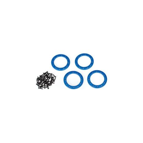 Traxxas hliníkový Beadlock kroužek 1.9\" modrý (4)