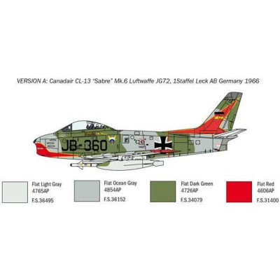 Model Kit letadlo 2799 - F-86E “Sabre” (1:48)