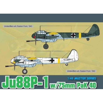 Model Kit letadlo 5543 - Ju88P-1 w/75mm PaK 40 (1:48)