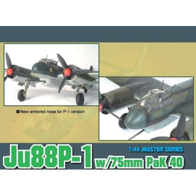 Model Kit letadlo 5543 - Ju88P-1 w/75mm PaK 40 (1:48)